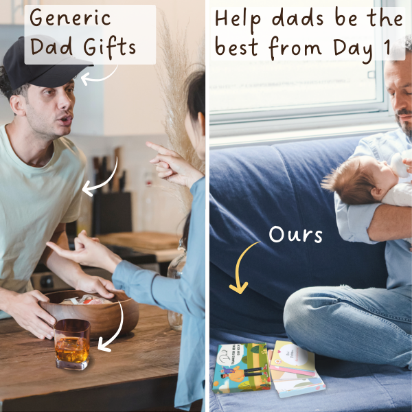 Postpartum Gift For New Dads - Mom Support Cards & Key Chain