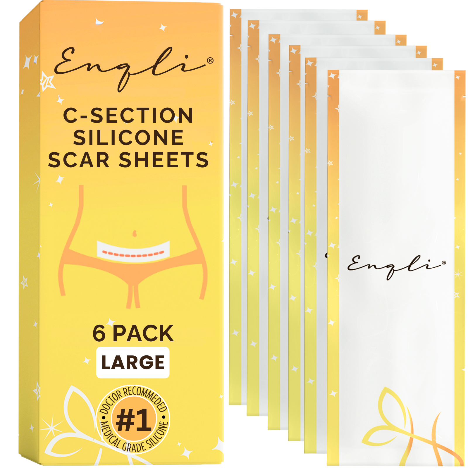 Enqli CSection Scar Silicone Strips For C Section Recovery