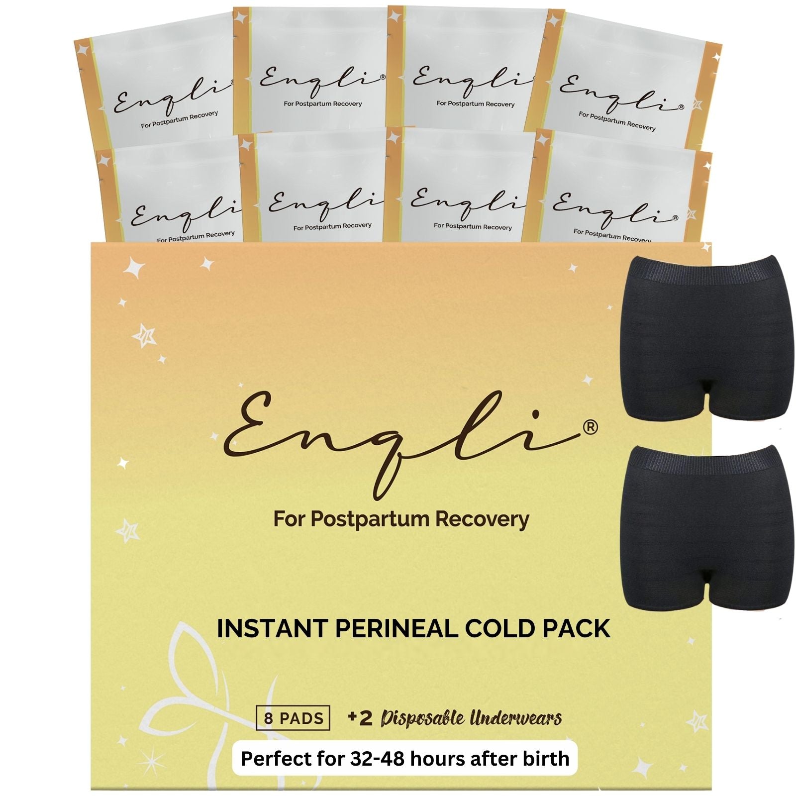 Enqli Instant Ice Maxi Pads - Perineal Ice Packs for Postpartum