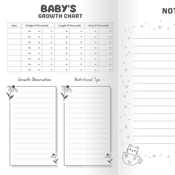 Baby Daily Log Book: Effortlessly Organize Feedings, Sleep, Diapers, and More
