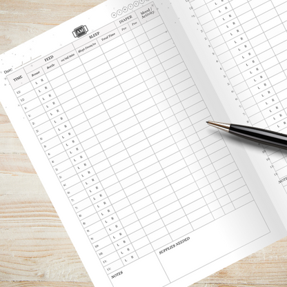 Baby Daily Log Book: Effortlessly Organize Feedings, Sleep, Diapers, and More